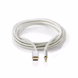 Nedis CCTB65940AL10 câble audio 1 m USB C 3,5mm Aluminium