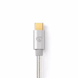 Nedis CCTB65940AL10 câble audio 1 m USB C 3,5mm Aluminium