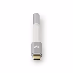 Nedis CCTB65950AL008, 3,5mm, Femelle, USB, Mâle, 0,08 m, Aluminium