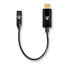 Nedis CCBW65950BK015 câble audio 0,15 m 3,5mm USB Type-C Noir