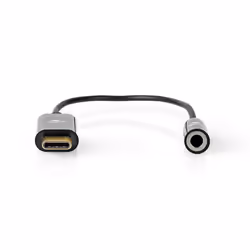 Nedis CCBW65950BK015 câble audio 0,15 m 3,5mm USB Type-C Noir