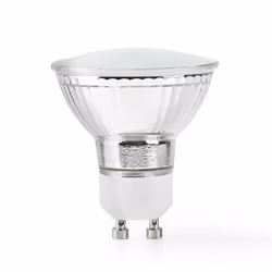 Nedis WIFILW11CRGU10, Ampoule intelligente, Wi-Fi, Chrome, LED, GU10, Blanc chaud