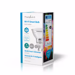 Nedis WIFILW11CRGU10 éclairage intelligent Ampoule intelligente Wi-Fi Chrome 4,5 W