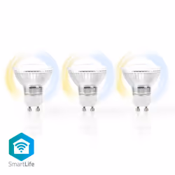 Nedis WIFILW30CRGU10, 9 W, E27, 800 lm, Blanc chaud