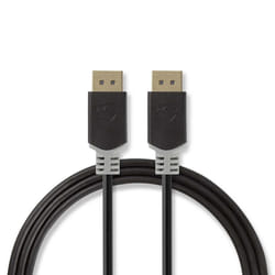 Nedis CCBW37014AT20 câble DisplayPort 2 m Anthracite, Gris