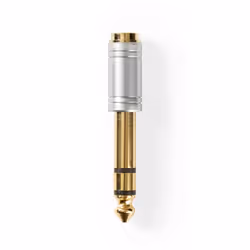 Nedis CAGC23930ME, 6.35 mm, 6.35 mm, Argent
