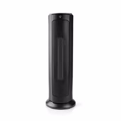 Nedis WIFIFNH10CBK, Ventilateur vertical domestique, Noir, Sol, 19 cm, Boutons, 1200 W
