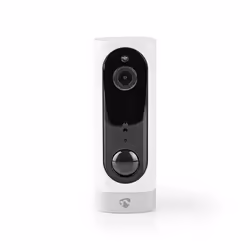 Nedis WIFICBI10WT, Caméra de sécurité IP, Intérieure et extérieure, Sans fil, Plafond/mur, Noir, Blanc, 130°
