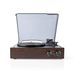 Nedis TURN220BN platine Tourne-disque entraîné par courroie Marron Manuel