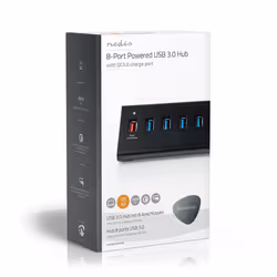 Nedis UHUBUP3810BK hub & concentrateur USB 3.2 Gen 1 (3.1 Gen 1) Micro-B 5000 Mbit/s Noir - Vue supplémentaire 9