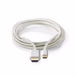 Nedis CCTB64655AL20 adaptateur graphique USB 3840 x 2160 pixels Aluminium