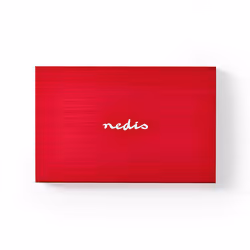 Nedis HDDE25310RD, Boîtier disque dur/SSD, 2.5", SATA, Série ATA II, Série ATA III, 6 Gbit/s, Échange à chaud, Rouge