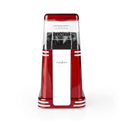 Nedis FCPC100RD machine à popcorn Rouge, Blanc 4 min 1200 W