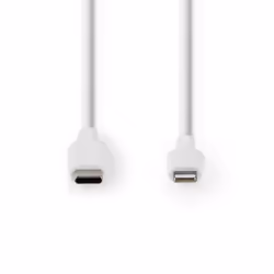 Nedis CCGW39650WT20 câble Lightning 2 m Blanc