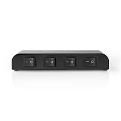 Nedis ASWI2604BK commutateur audio Noir
