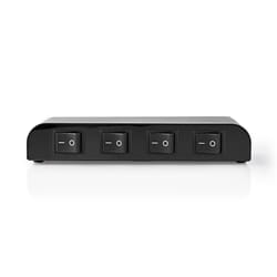 Nedis ASWI2614BK commutateur audio Noir