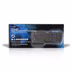 Nedis GKBD400BKUS clavier USB QWERTY Anglais américain Noir - Vue supplémentaire 6