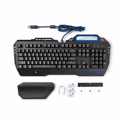 Nedis GKBD400BKUS clavier USB QWERTY Anglais américain Noir - Vue supplémentaire 9