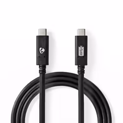 Nedis CCGW64750BK10, 1 m, USB C, USB C, USB 3.2 Gen 2 (3.1 Gen 2), Noir
