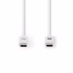Nedis CCGW64750WT10 câble USB 1 m USB 3.2 Gen 2 (3.1 Gen 2) USB C Blanc