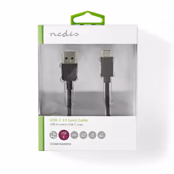 Nedis CCGW61650BK10 câble USB 1 m USB 3.2 Gen 2 (3.1 Gen 2) USB A USB C Noir - Vue supplémentaire 3