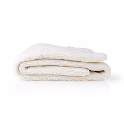Nedis PEBL120CWT1 couverture et coussin chauffant Alaise électrique 60 W Blanc Polyester, Laine synthétique