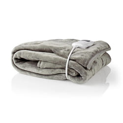 Nedis PEBL140CWT couverture et coussin chauffant Couverture chauffante 120 W Gris Toison