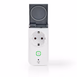 Nedis WIFIPO120FWT Prise intelligente 3680 W Gris, Blanc