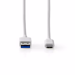 Nedis CCGW61600WT20 câble USB 2 m USB 3.2 Gen 1 (3.1 Gen 1) USB A USB C Blanc