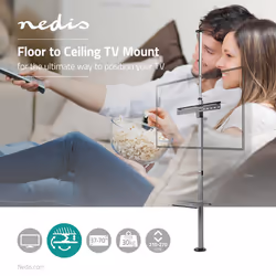 Nedis TVSM5750BK support pour téléviseur 70" Noir, Argent