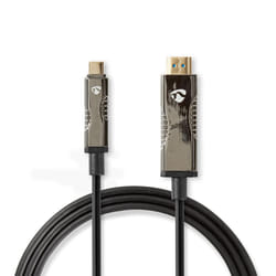 Nedis CCBG6410BK200 câble vidéo et adaptateur 20 m USB C HDMI Noir