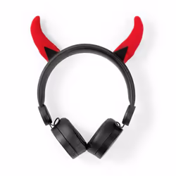 Nedis HPWD4000BK, Avec fil, Education, 20 - 20000 Hz, 117 g, Écouteurs, Noir, Rouge