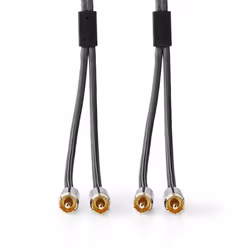 Nedis CATB24200GY50 câble audio 5 m 2 x RCA Gris