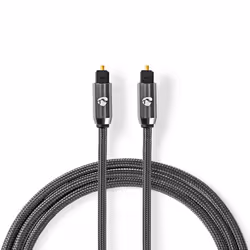 Nedis CATB25000GY20, TOSLINK, Mâle, TOSLINK, Mâle, 2 m, Gris