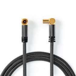 Nedis CSTB40015WT50 câble coaxial 5 m IEC Noir, Or
