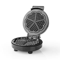 Nedis KAWP100BK moule à gauffres 1 gauffre(s) 1000 W Noir, Argent
