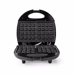 Nedis KAWP200BK moule à gauffres 2 gauffre(s) 750 W Noir, Argent