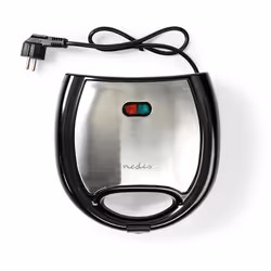 Nedis KAWP200BK moule à gauffres 2 gauffre(s) 750 W Noir, Argent - Vue supplémentaire 5