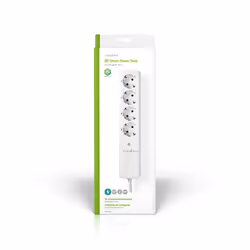 Nedis RFP410FWT prise d'alimentation Smart 4 sortie(s) CA Type F (CEE 7/4) 1,5 m 3680 W Blanc - Vue supplémentaire 3