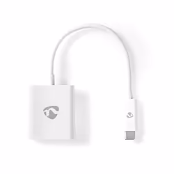 Nedis CCGP64651WT02, 0,2 m, HDMI Type A (Standard), USB Type-C, Femelle, Mâle, Droit