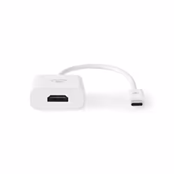Nedis CCGP64651WT02 câble vidéo et adaptateur 0,2 m HDMI Type A (Standard) USB Type-C