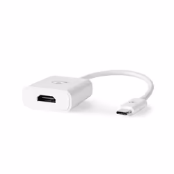 Nedis CCGP64651WT02 câble vidéo et adaptateur 0,2 m HDMI Type A (Standard) USB Type-C