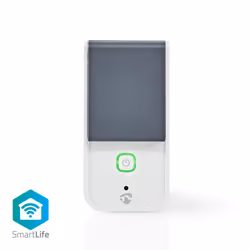 Nedis WIFIPO120EWT, Sans fil, Wi-Fi, Intérieure, Gris, Blanc, Plastique, IP44