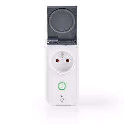 Nedis WIFIPO120EWT Prise intelligente Gris, Blanc