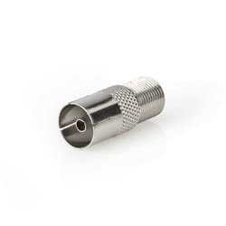 Nedis CSGB41955ME connecteur de fils F-type, IEC (Coax) Argent