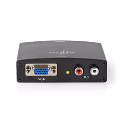Nedis VCON3454AT, Convertisseur vidéo de passif, Noir, 480i, 480p, 576i, 576p, 720p, 1080i, 1080p, 1,65 Gbit/s, 165 MHz, VGA  ...