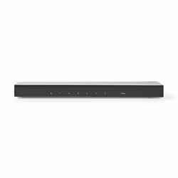 Nedis VSPL3478AT, HDMI, 8x HDMI, Noir, Métal, 4K Ultra HD, 600 MHz
