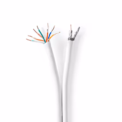 Nedis CSGG4500WT250, 25 m, RG-59, Blanc