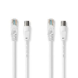 Nedis CSGP4500WT30 câble coaxial 3 m IEC Blanc