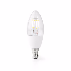 Nedis WIFILF10WTC37 éclairage intelligent Ampoule intelligente Wi-Fi Transparent 5 W